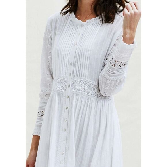 ASPIGA Audrey Lace Maxi Dress in White/ Size XL / NWT - Picture 6 of 6